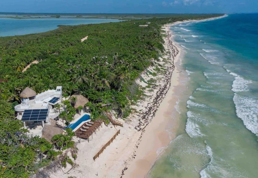 Luxury 5-Br Beachfront Home In Tulum Casa Sofia Gato Luaran gambar