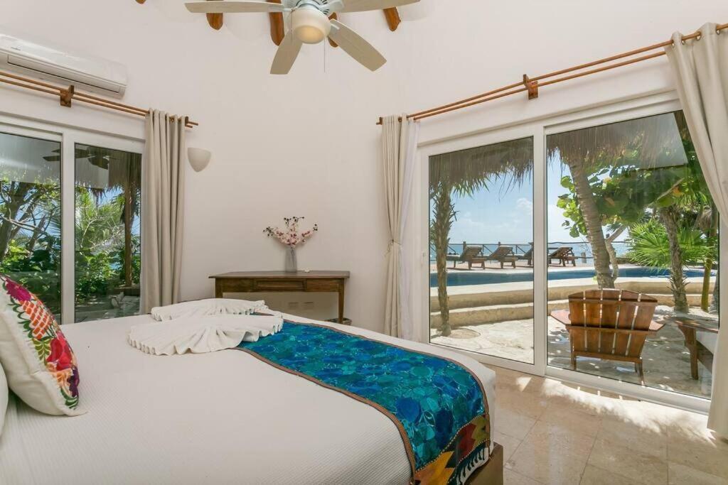 Luxury 5-Br Beachfront Home In Tulum Casa Sofia Gato Luaran gambar