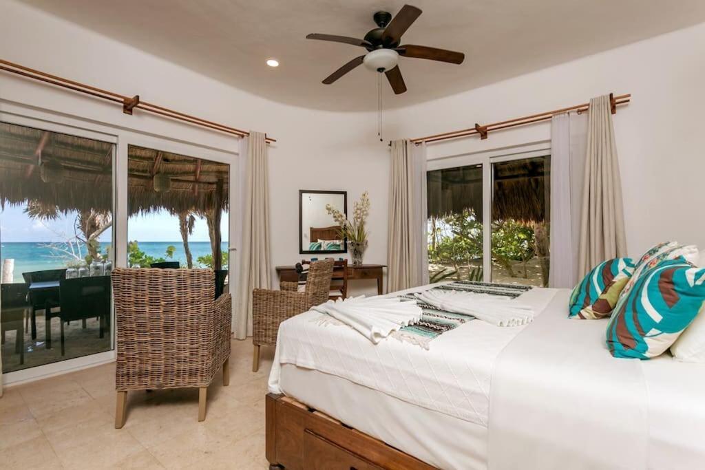 Luxury 5-Br Beachfront Home In Tulum Casa Sofia Gato Luaran gambar