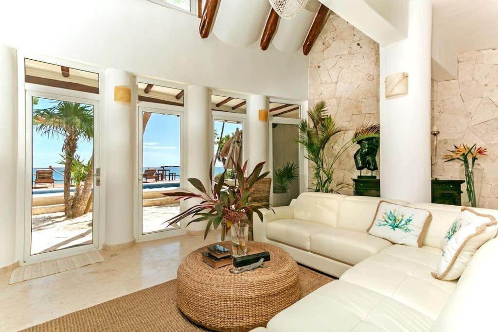 Luxury 5-Br Beachfront Home In Tulum Casa Sofia Gato Luaran gambar