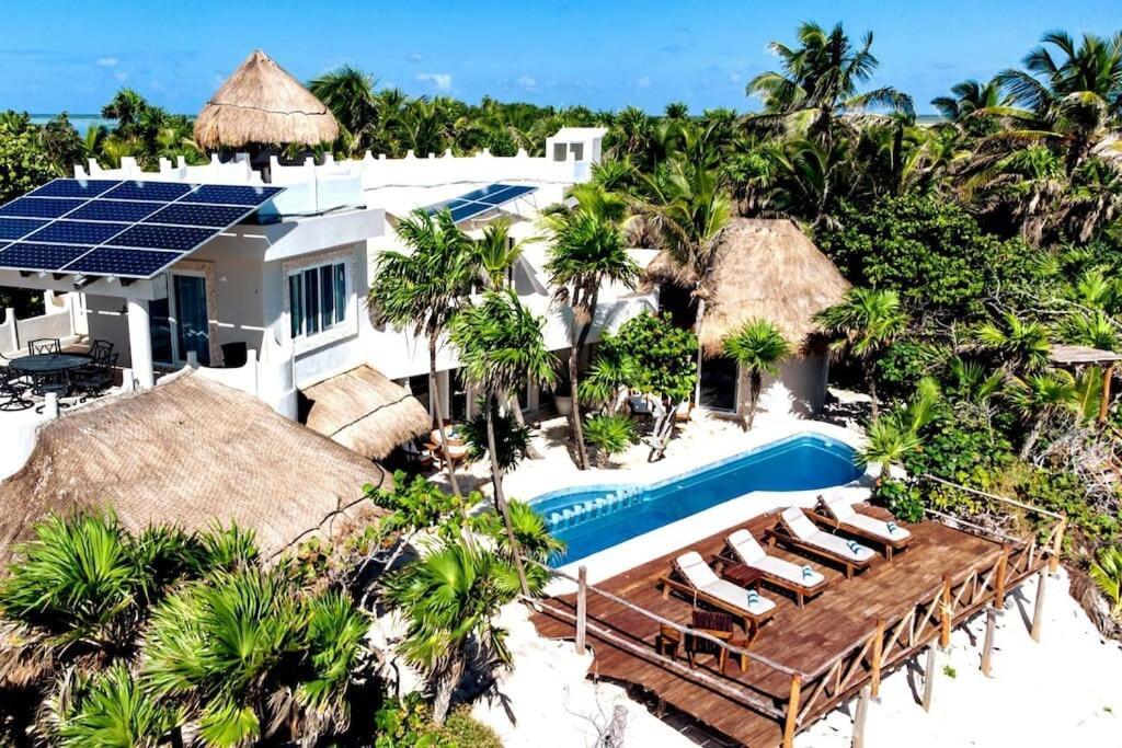 Luxury 5-Br Beachfront Home In Tulum Casa Sofia Gato Luaran gambar
