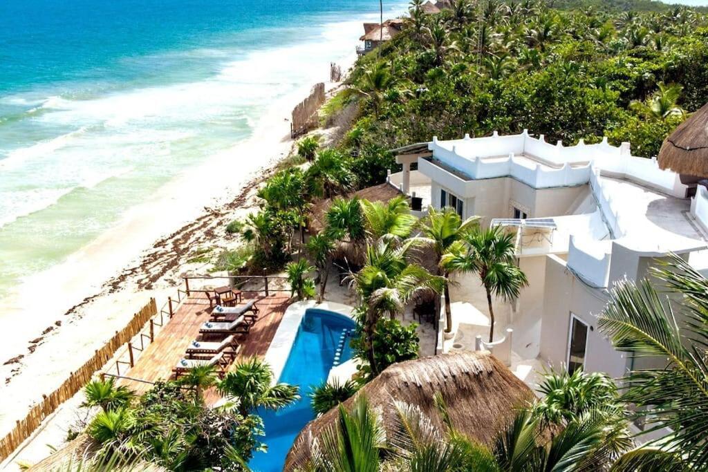 Luxury 5-Br Beachfront Home In Tulum Casa Sofia Gato Luaran gambar